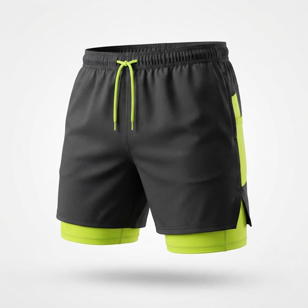 Two-in-one training shorts